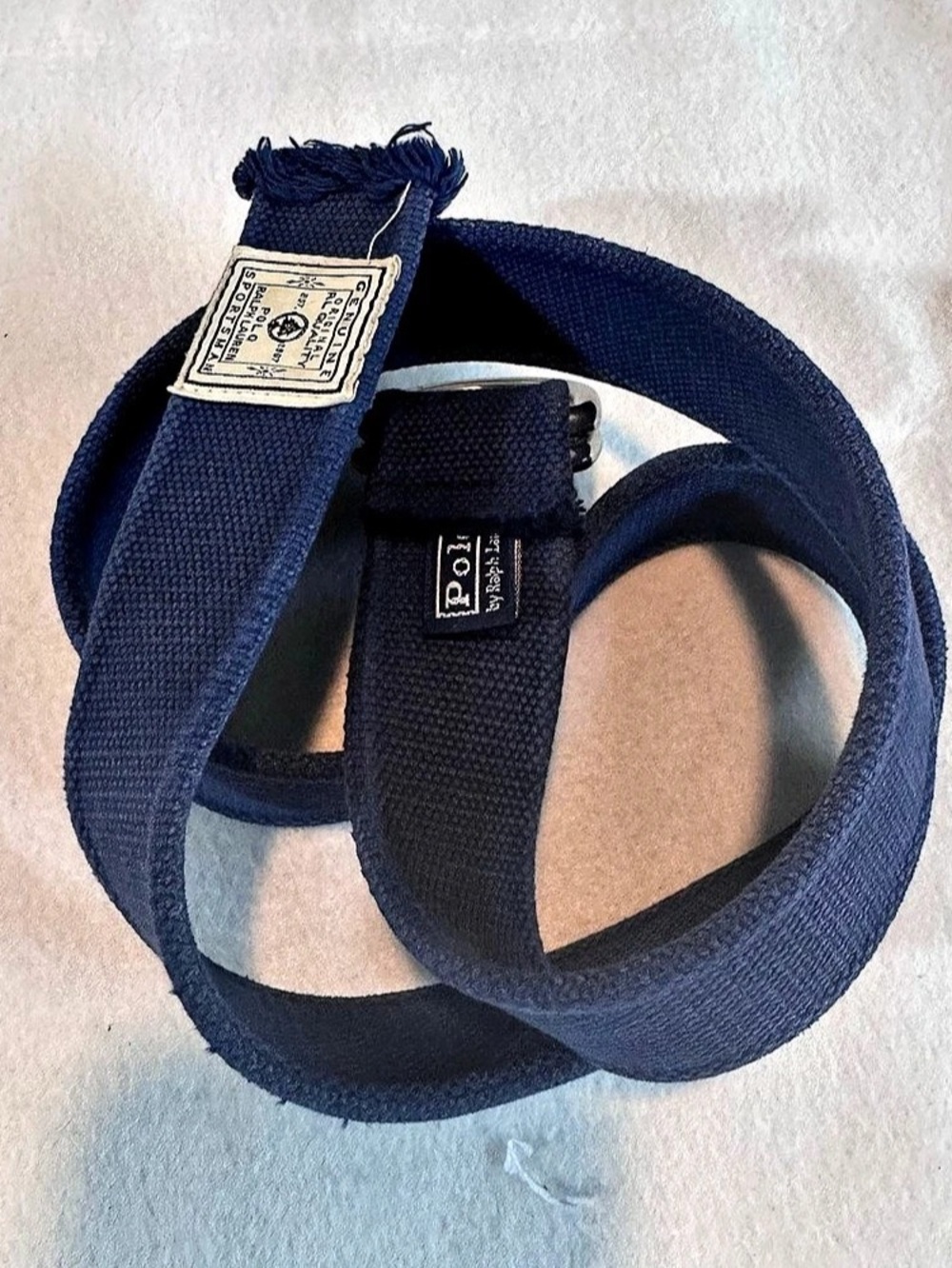 Polo Ralph Lauren Sportsman Navy D-Ring Belt